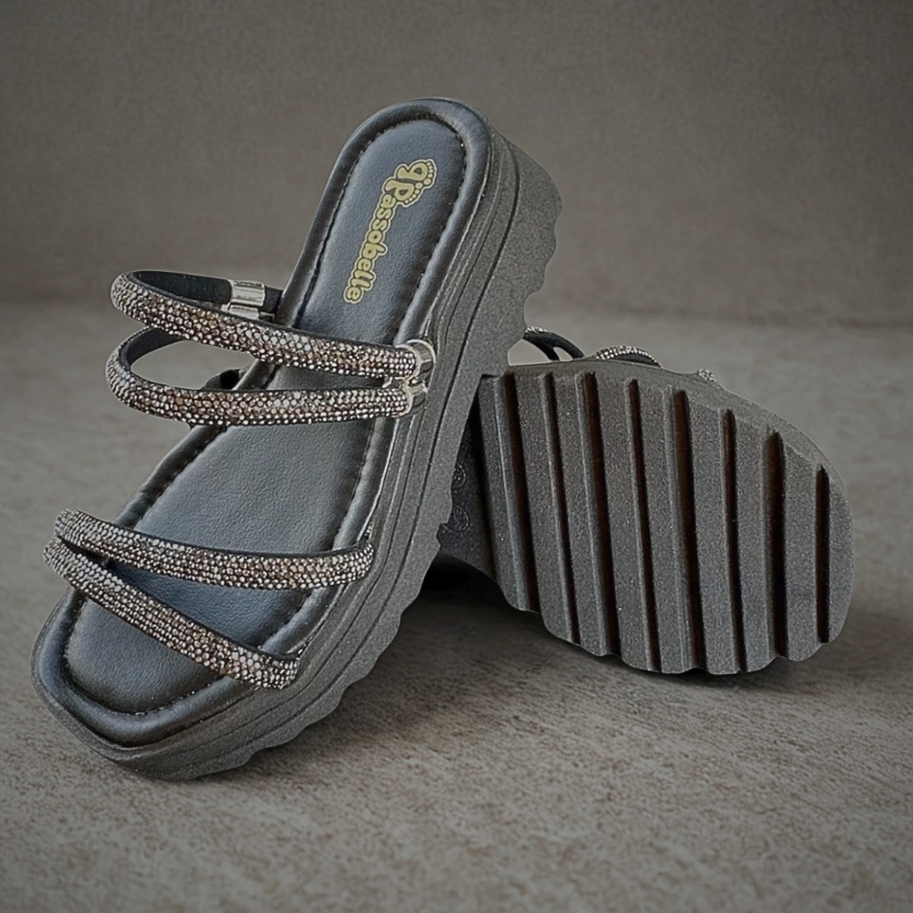 SANDÁLIA FEMININA TAMANCO MENINA INFANTIL JUVENIL COM BRILHO STRASS 28  AO 39 UGUI em Oferta na Shopee