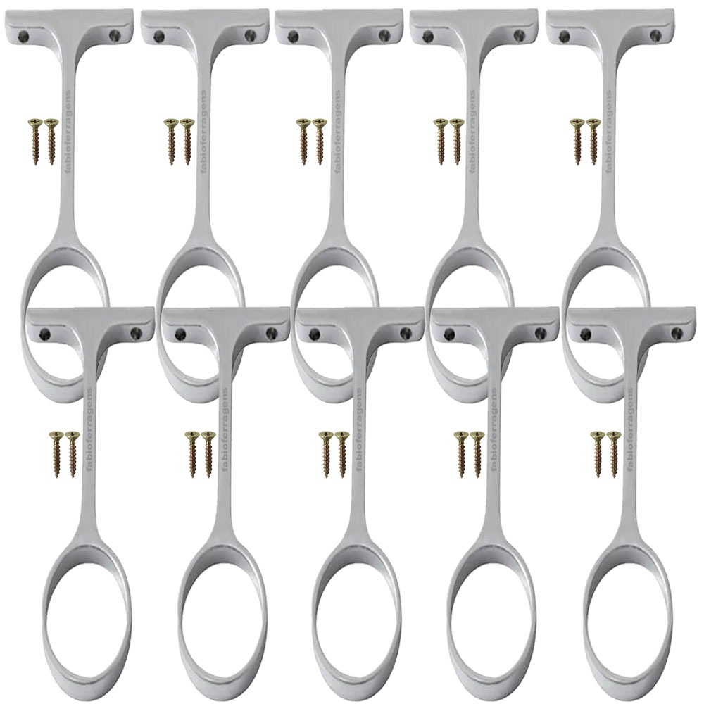 Suporte Central Para Guarda Roupas Tubo Cabideiro Redondo Cromado Reforçado em Oferta na Shopee