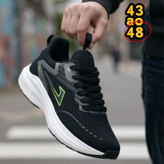Tênis Masculino Esportivo Grande Número 43 44 45 46 47 48 Corrida Academia Caminhada Promoção em Oferta na Shopee