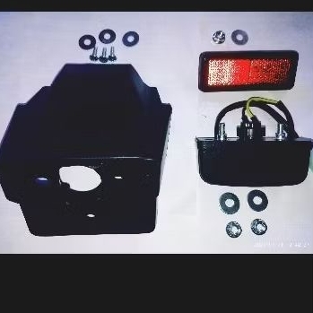 Suporte Luz Placa Refletor Lanterna Nxr Bros 150 2013 2014 + parafusos