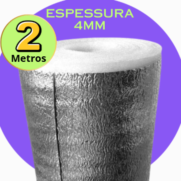 Manta Térmica Metalizada 4mm Patchwork 2 Metros , manta para bolsa térmica