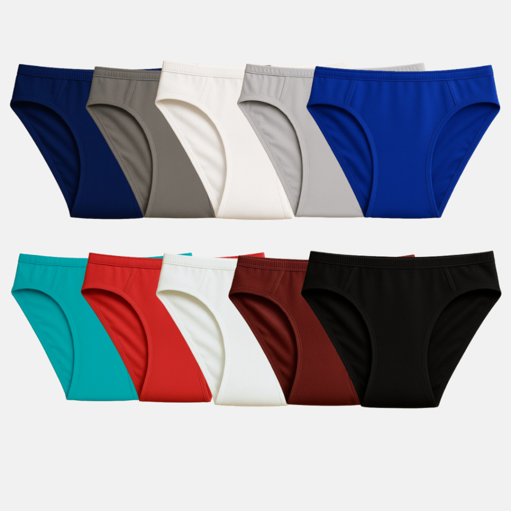 Kit 12 Cuecas Slip Tradicional Masculina Plus Size Microfibra Confortável Elástico Embutido
