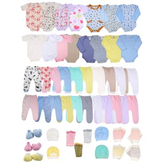 Kit 30 Pçs Enxoval Bebes Roupas Para Recém Nascido em Oferta na Shopee