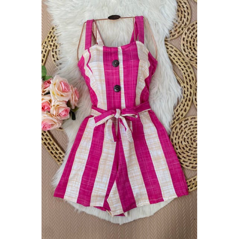 Macaquinho Listra (34 ao 56) emagrece Plus Size só hoje! Promoção macacão em Oferta na Shopee