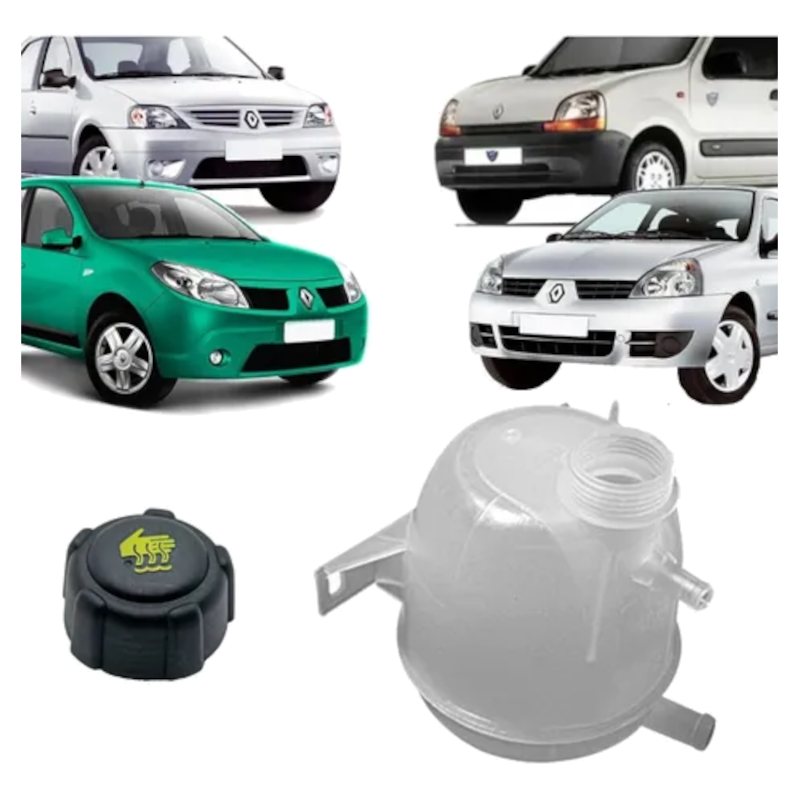 Reservatório Água Radiador Clio Sandero Logan Kangoo Duster Com Tampa - Spare Parts and Accessories for Vehicles