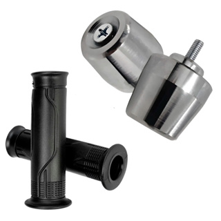 Manopla Punho + Par Peso de Guidão Mod. PCX CG Titan Biz Polido Universal com parafusos em Oferta na Shopee