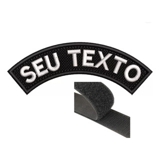 Tarja manicaca - fecho de contato - Com seu texto - personalizado - tamanho10cm