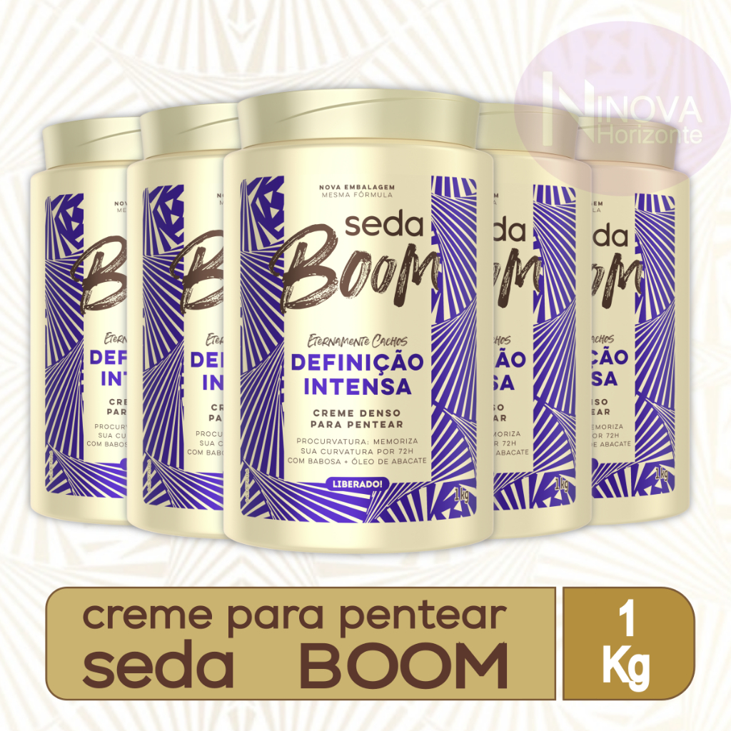 CREME PARA PENTEAR SEDA BOOM DEFINIÇÃO INTENSA - 1 KG em Oferta na Shopee