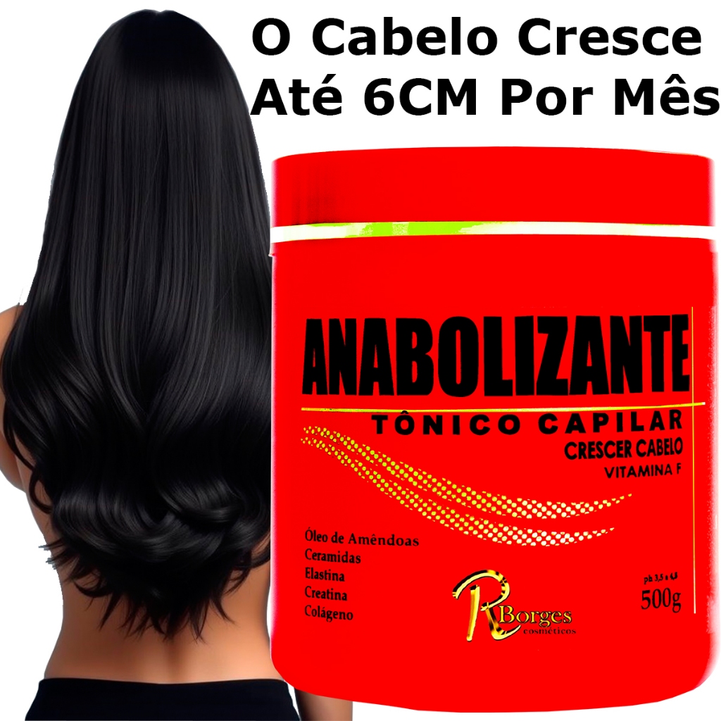 Cabelo Cresce Até 6 Cm Por Mês  Hidratação Fortificação Capilar
