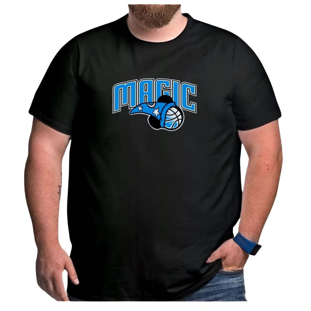 Camiseta Basquete Plus Size Orlando Magic Edição 2020 Retro