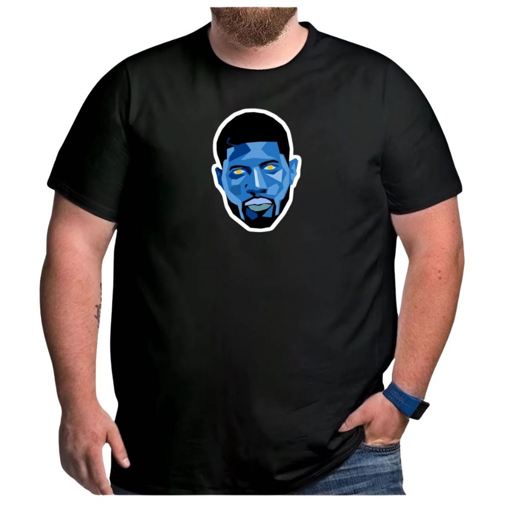 Camiseta Basquete Plus Size Paul George Caricatura Clippers
