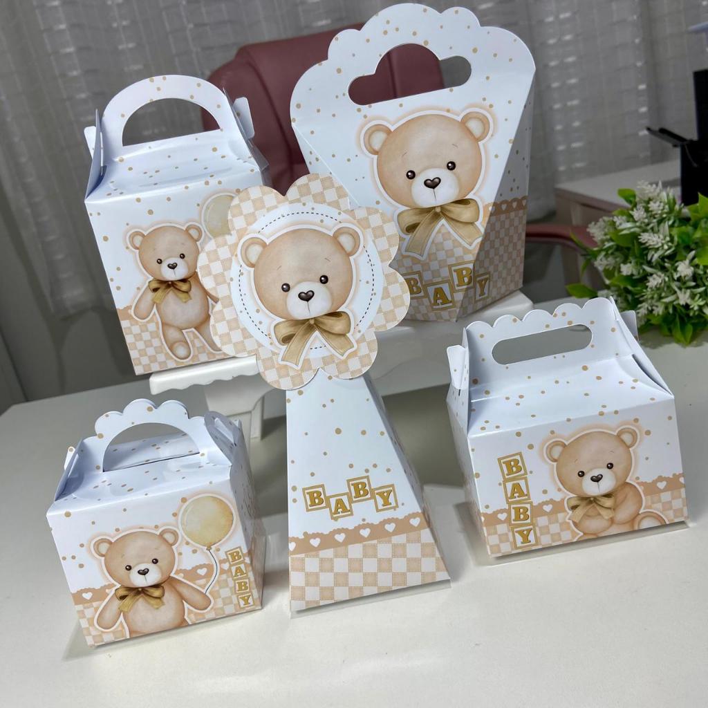 kit 15 personalizados chá revelação\lembrancinha chá revelação ursinho PEG E MONTE