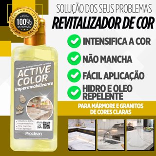 active color black total black renovador intensificador revitalizador de cor para marmores granitos claros não mancha em Oferta na Shopee