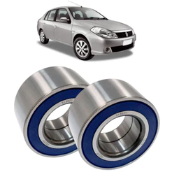 Par De Rolamentos De Roda Dianteira Renault Symbol 2009 A 2010