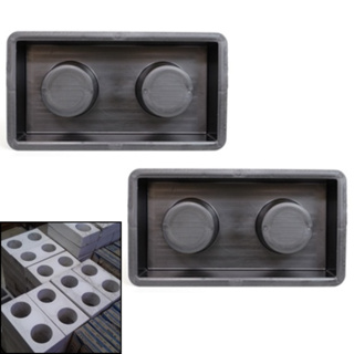 Kit c 2 Forma Bloco Ecológico Dois Furos 30x15x8 Molde Matriz Tijolo Economico p Obra Casa Predio em Oferta na Shopee