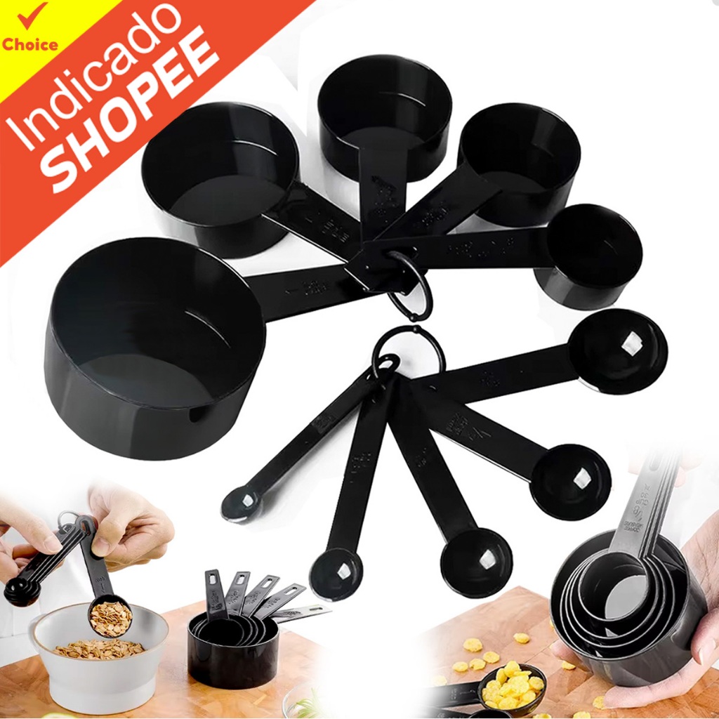 Kit Colheres Medidoras Para Receita Uso Profissional E Caseiro 10 Peças