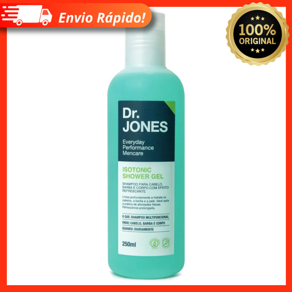 ISOTONIC SHOWER GEL - Shampoo para Barba, Cabelo e Corpo Dr Jones