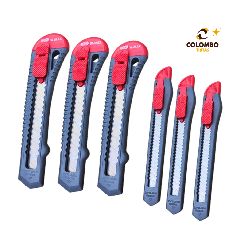 Estilete Wurth com Caixa de 10 Lâminas – Variação 9mm ou 18mm, Uso Geral