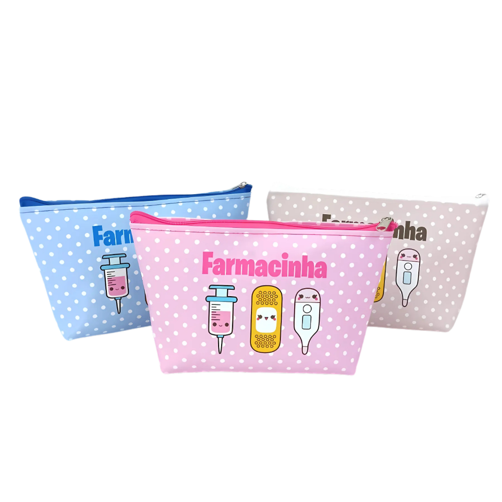 Necessaire Farmacinha Porta Remedio Pronta Entrega Medicamentos Dia a Dia Enfermagem Estam...
