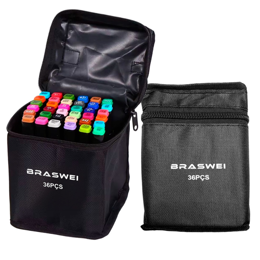 Kit Canetas Coloridas Profissional Para Desenho E Arte (36 Cores)