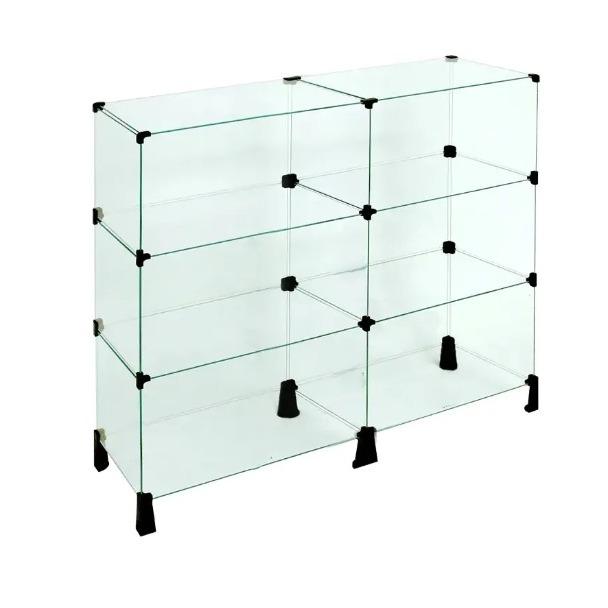 Balcão Prateleira de Vidro - 1,00 x 1,00 x 0,30 Para Loja 30x50 em Oferta na Shopee