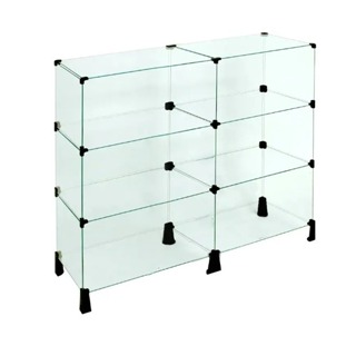 Balcão Prateleira de Vidro - 1,00 x 1,00 x 0,30 Para Loja 30x50 em Oferta na Shopee