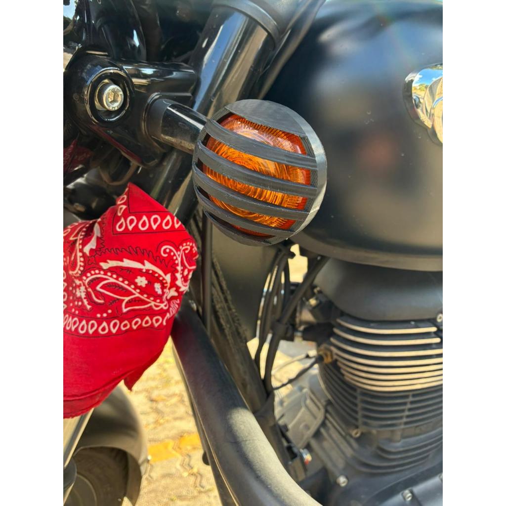 Protetor grade de Seta Custom Royal Enfield / Meteor ,Hunter, Classic ( exceto as de led )  / Super Meteor 650