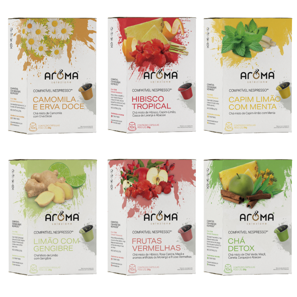 60 Cápsulas Nespresso* Chá Aroma Selezione em Oferta na Shopee