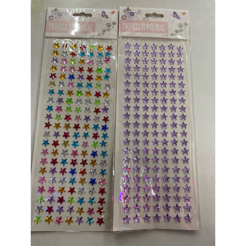 adesivo de estrelas  decoração de festas apliques de estrela em animais.(8954)