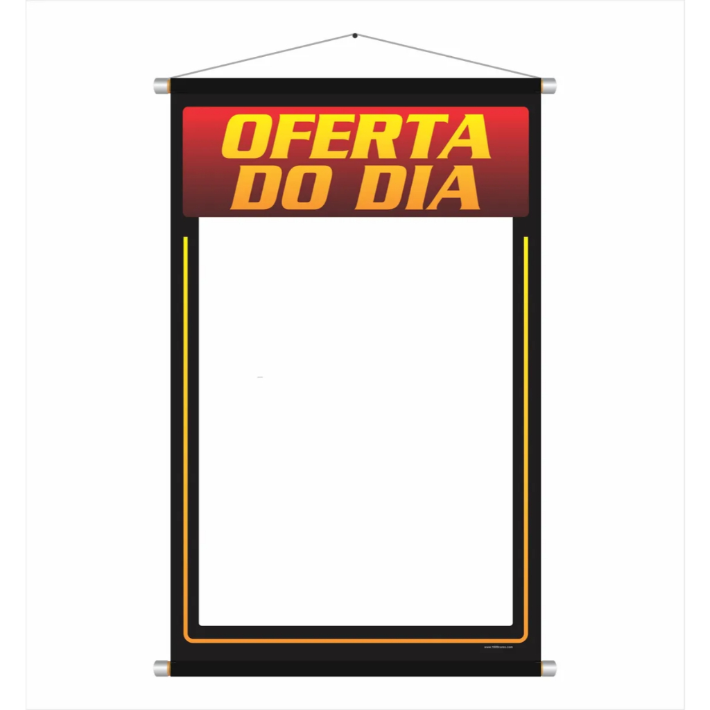 BANNER FAIXA I OFERTA DO DIA I EDITÁVEL I40X60I QUADRO BRANCO I COMERCIOS I MERCADOS