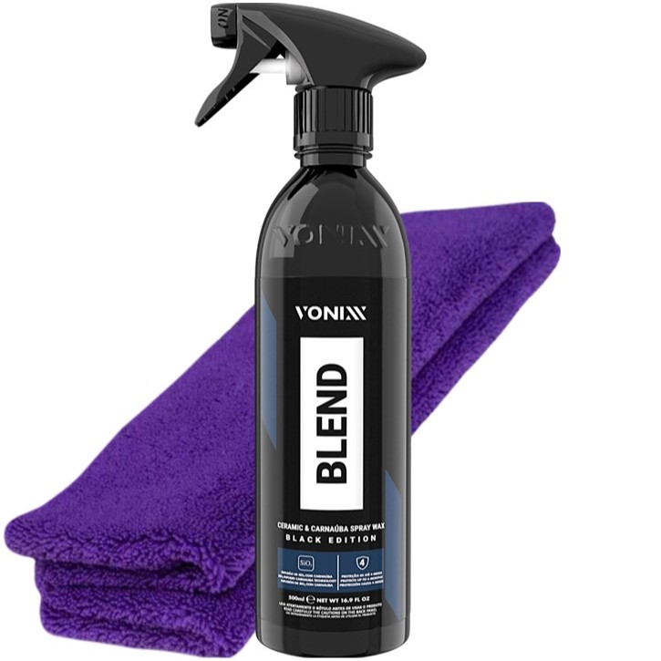 Cera Blend Black Edition Spray Vonixx Carnaúba Sílica 500ml