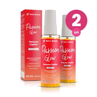 Kit 2 Perfume Capilar Hidratante Passion Glow 60ml Floral Frutado Neutralizador de Odores Swiss Beauty Belkit em Oferta na Shopee