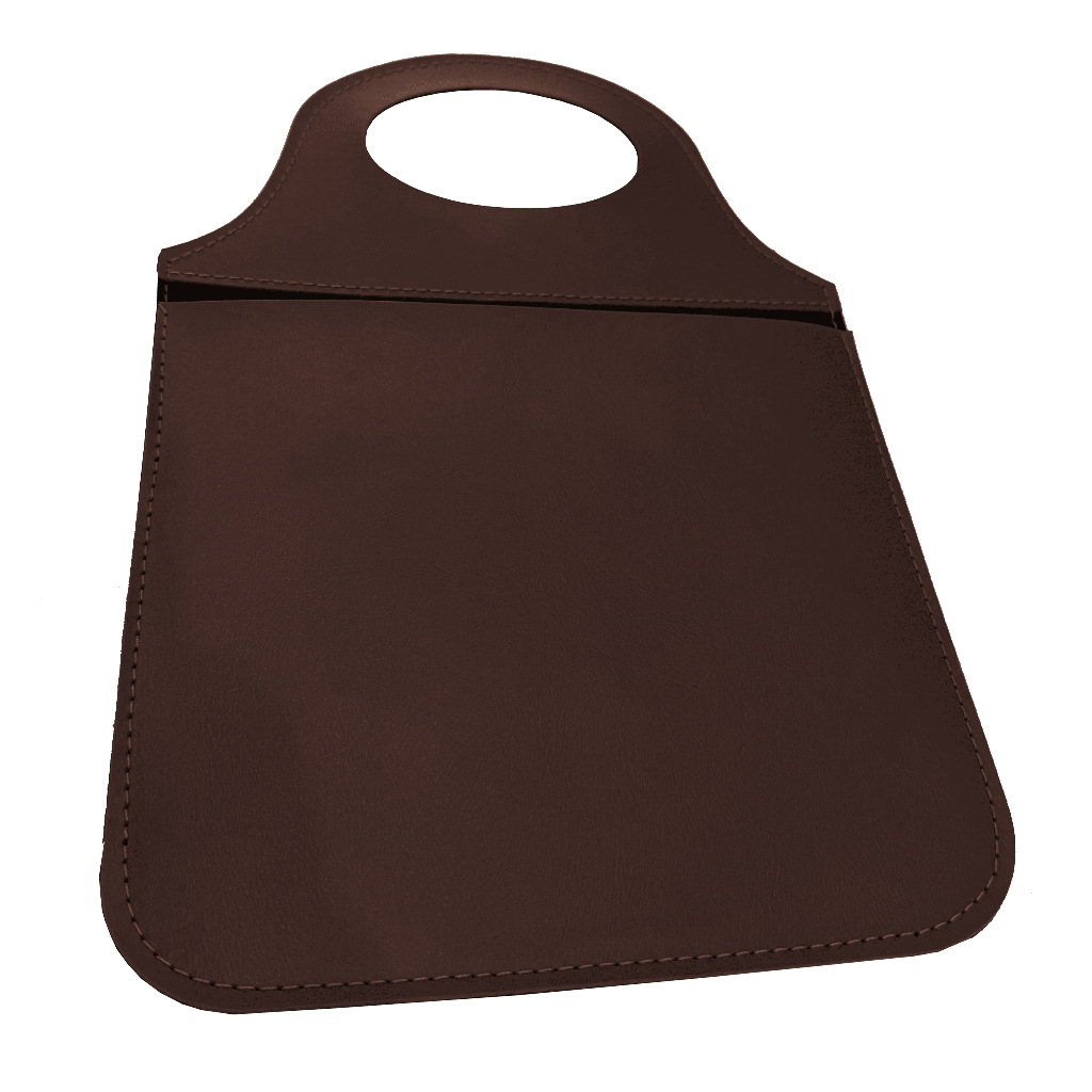 Lixeira Porta Lixo Automotivo Elegante Marrom