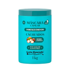 Máscara Fotalecimento Cacheados Gota Dourada 1Kg