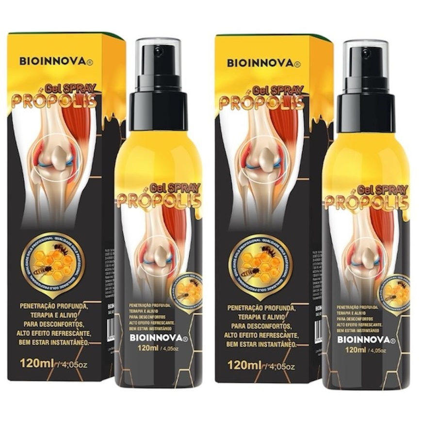 Kit 2 Gel Spray Refrescante para Massagem Própolis 120ml - Bioinnova em Oferta na Shopee