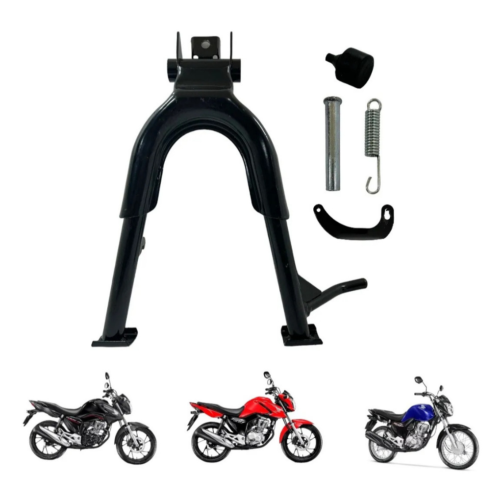 Kit Cavalete Central Apoio Descanso Cg Titan Fan 160 /150/ 125
