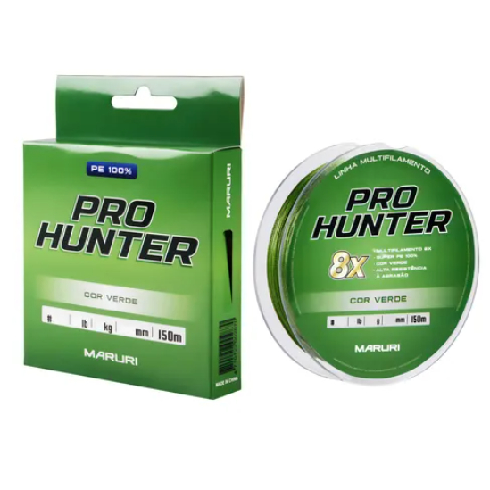 Linha Pesca Multifilamento Pro Hunter 8x Verde 150m Maruri