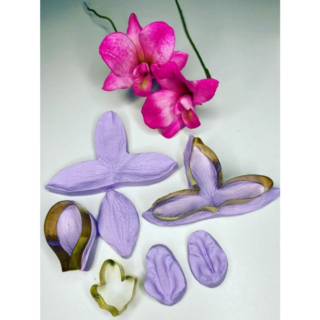Kit cortador e frisador da orquídea denphal grande