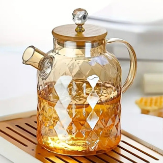 Chaleira de Vidro 1,8L Âmbar que vai ao fogo Borossilicato com Infusor cozinha em Oferta na Shopee