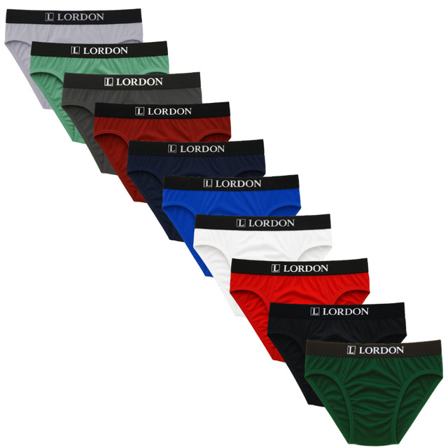 Kit 10 Cueca Slip Tradicional do P Ao Plus Size Microfibra Adulto Masculino