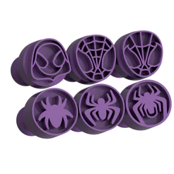 Carimbo para Brigadeiro e Doces - Spidey e Amigos - Kit com 6 unidades