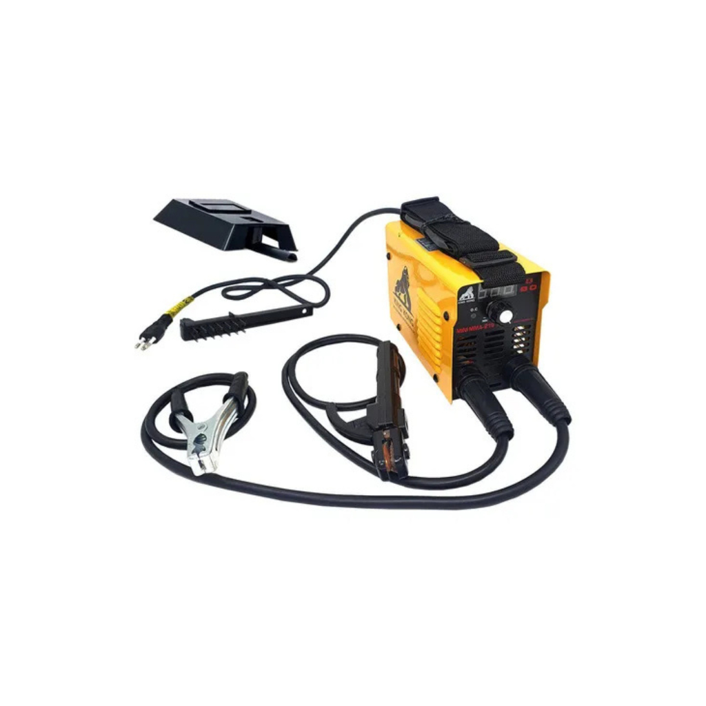 Maquina Solda Inversora Mini 219 USK Eletrodo Tig Elétrica King Cor Amarelo