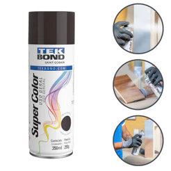 Tinta Spray Aerossol Grafite Uso Geral 350ml 250g Tekbond