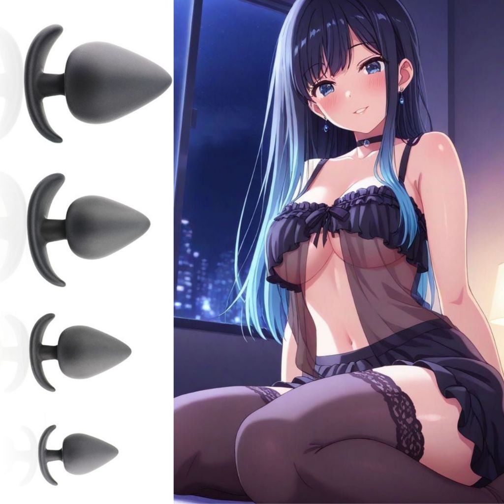 PLUG ANAL SILICONE LISO MACIO VELUDO 4 TAMANHOS DIFERENTES em Oferta na Shopee