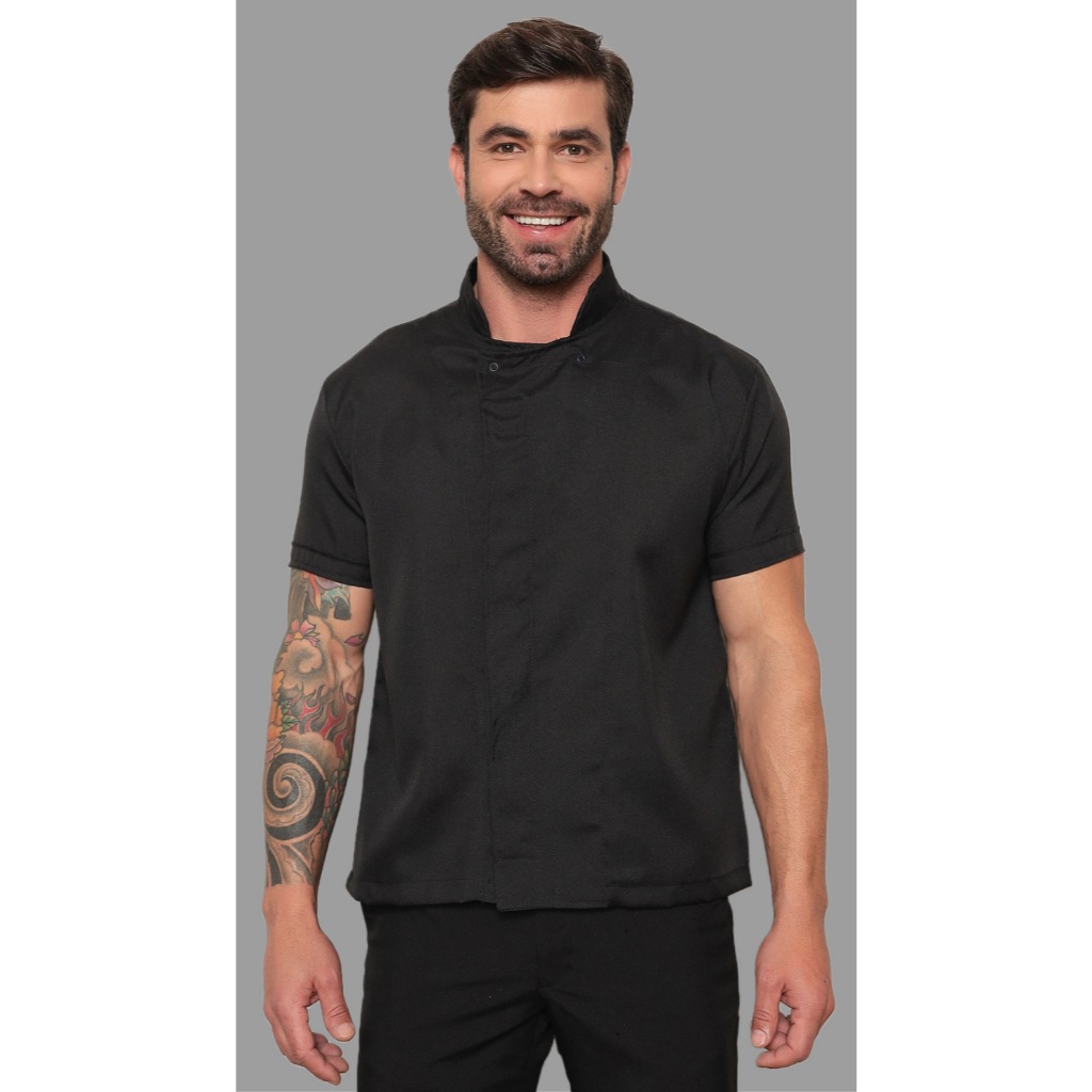 Dolma Chef Masculina Ross Preto Gardenia Uniformes