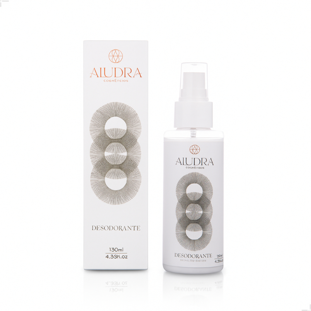 Desodorante Sem Alumínio Natural Vegano Livre de parabenos e Alcool com Óleos essenciais 130ml