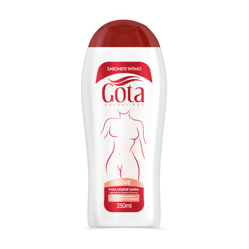 Sabonete Íntimo Love Gota Dourada 250 ml em Oferta na Shopee