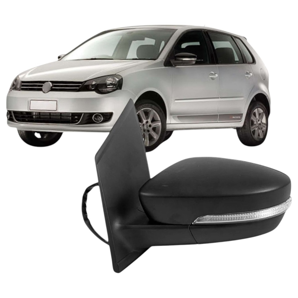 RETROVISOR POLO 2012 2013 2014 2015 2013 ELETRICO COM PISCA LADO ESQUERDO