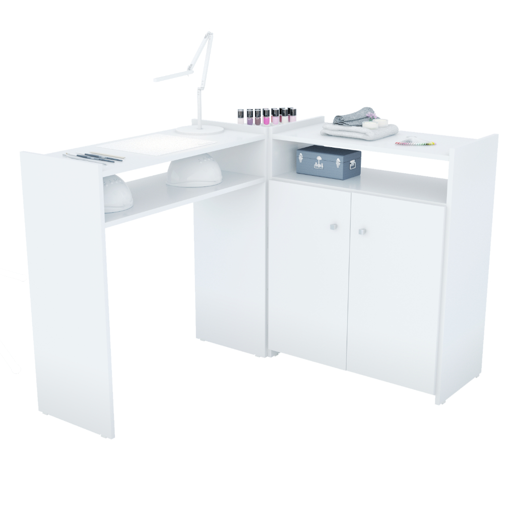 Mesa Manicure L Para Salão Cabelereiro Beleza Super Oferta