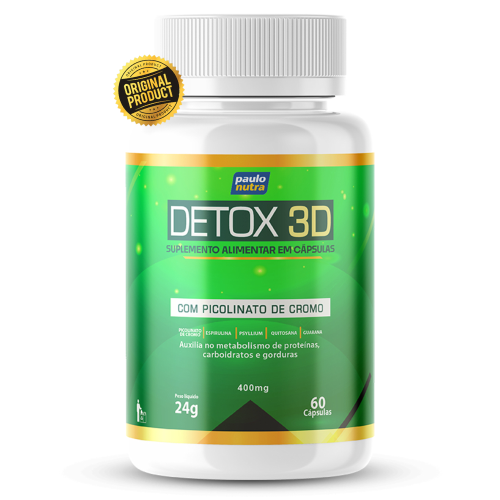 STD Detox 3D Picolinato de Cromo 400mg 60 Cápsulas